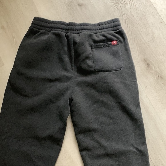 Echo Sweat pants size M gray drawstring pockets logo embroidered - Picture 13 of 14